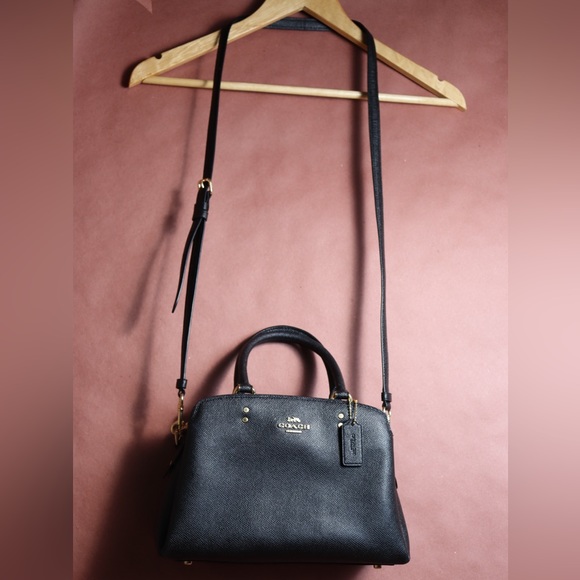 COACH Pebble Leather Hand bag with Shoulder strap - Mini Lillie Carryall - Picture 8 of 16